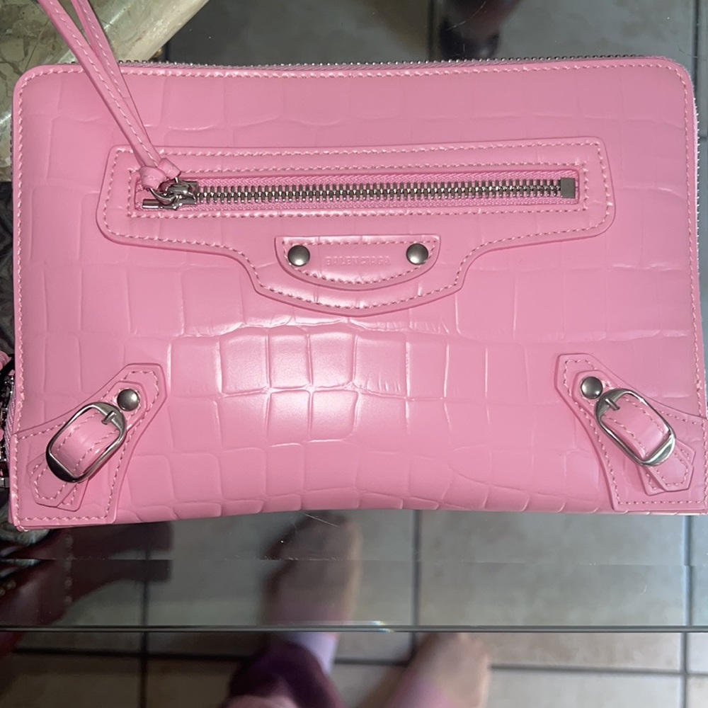 Neo Balenciaga croc embossed leather crossbody bag - Picture 12 of 15